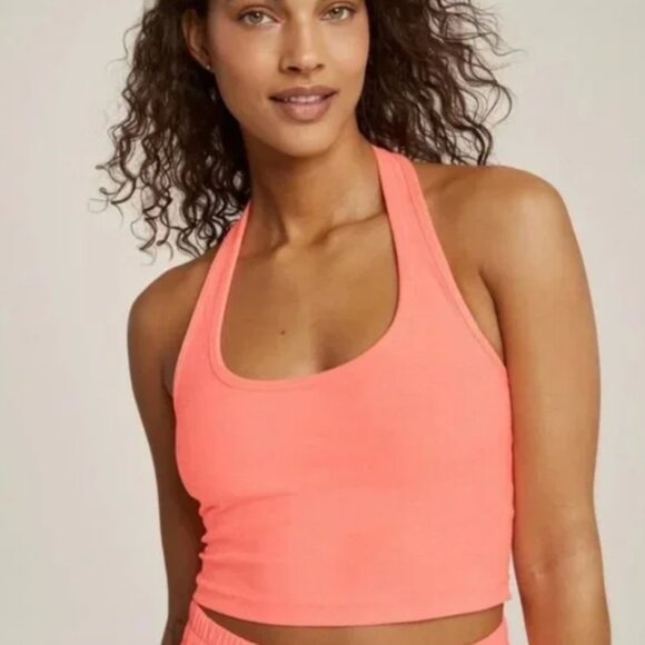 Beyond Yoga Spacedye Well Rounded Cropped Halter Tank size Medium - Picture 1 of 5